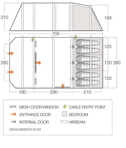 Vango Lismore Air 600XL 4 Vango Lismore Air 600XL - Image 2