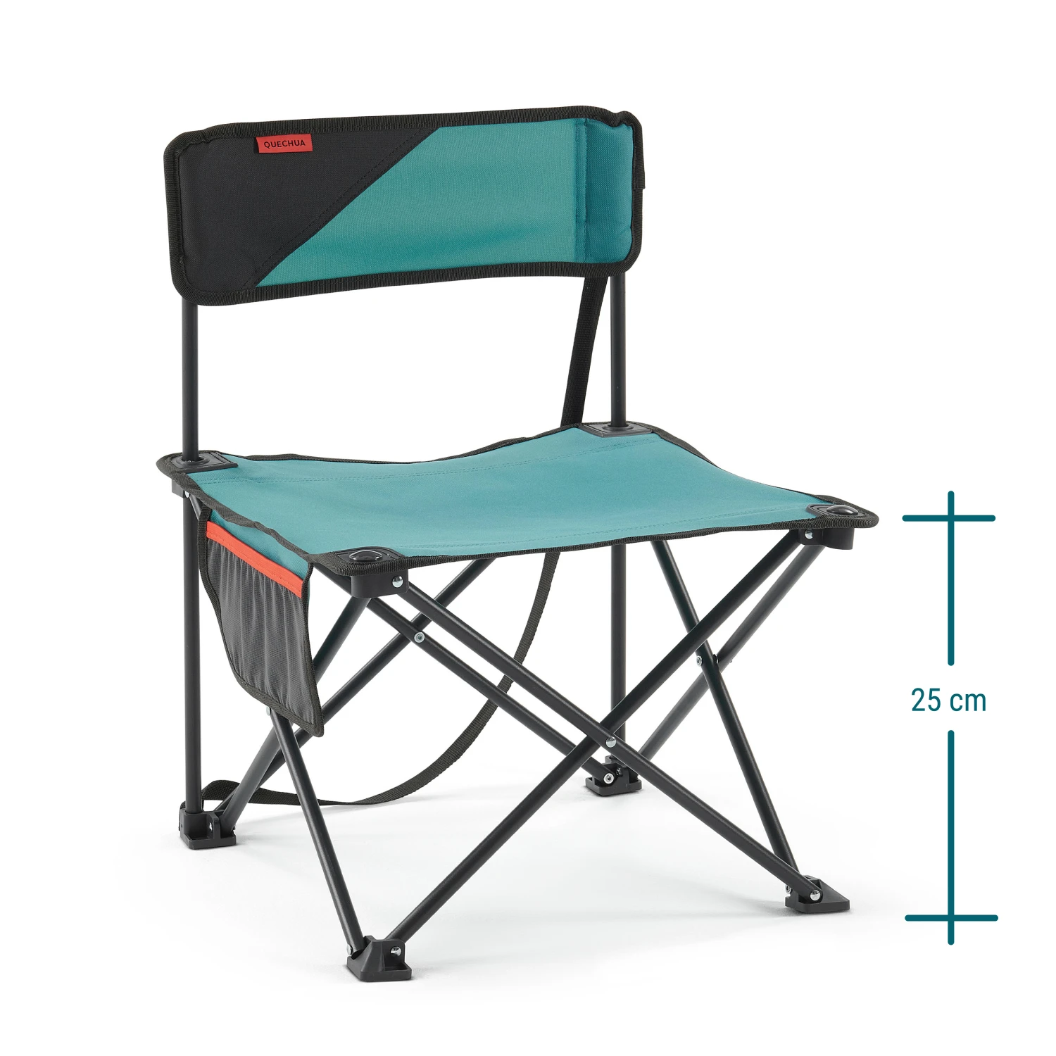 Quechua LOW FOLDING CAMPING CHAIR MH100 Blue 6 Quechua LOW FOLDING CAMPING CHAIR MH100 Blue - Image 4