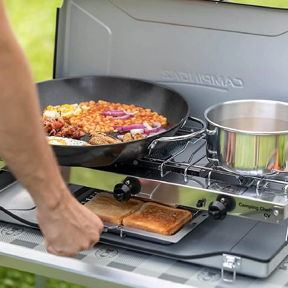 Campingaz Double Burner And Grill Chef Folding CV Stove 6 Campingaz Double Burner And Grill Chef Folding CV Stove - Image 4
