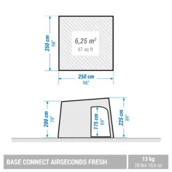 Quechua 6 Person Inflatable Camping Shelter -Camping Promotion Shop k62146d9c06fc868e43a84ebe4a210b04