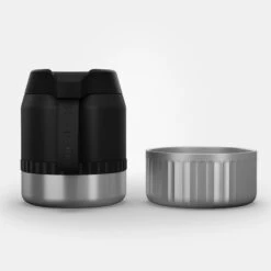 Quechua Stainless Steel Isothermal Food Box For Hiking MH500 0.8 L With Bowl Black -Camping Promotion Shop k65696e8c1e3be71e5d620f434004ef50