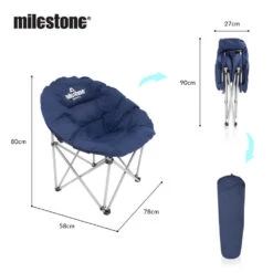 Milestone Navy Blue Deluxe Moon Chair 11 Milestone Navy Blue Deluxe Moon Chair -Camping Promotion Shop k7f55671e6b6bc9ffd6ff0dca6363ef3c