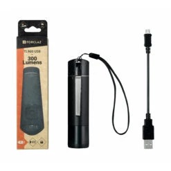 Rechargeable Torch - 300 Lm -Camping Promotion Shop k8924a75fdc9270bd254cb6a6aeacc8ea