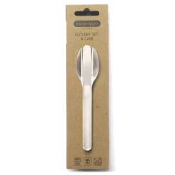 Black+Blum Stainless Steel Cutlery Set With Case Grey -Camping Promotion Shop k8d9e7272ef1db3adf45a3320ebadbe12