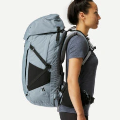 WOMEN’S TRAVEL TREKKING BACKPACK TRAVEL 900 50+6 L WITH SUITCASE OPENING -Camping Promotion Shop k9070c182a50accf311d52855b0b23a81