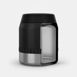 Quechua Stainless Steel Isothermal Food Box For Hiking MH500 0.8 L With Bowl Black -Camping Promotion Shop k9f40abb231a9b0315e9797b5a6166181