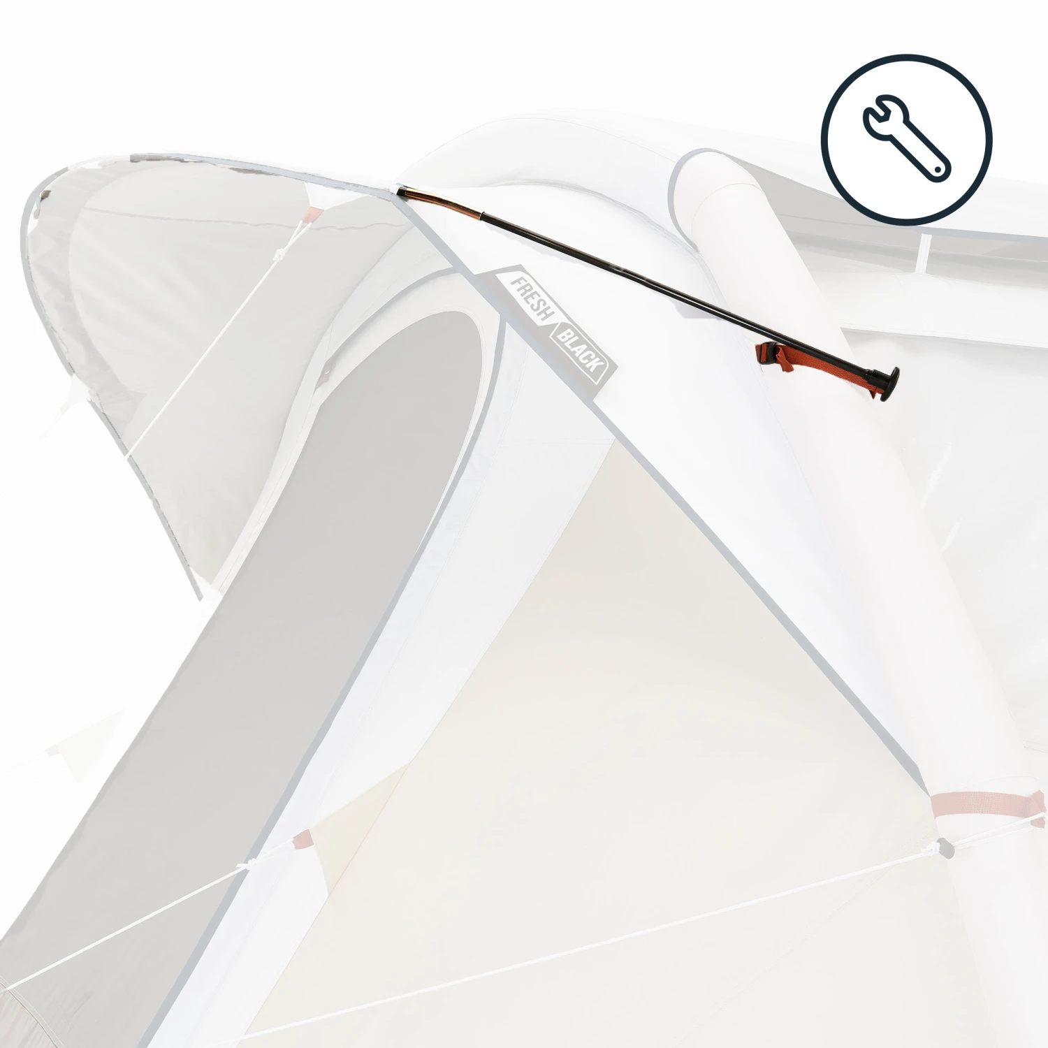 Quechua DOOR POLE KIT - SPARE PART FOR THE AIR SECONDS 4.1 F&B TENT 3 Quechua DOOR POLE KIT - SPARE PART FOR THE AIR SECONDS 4.1 F&B TENT