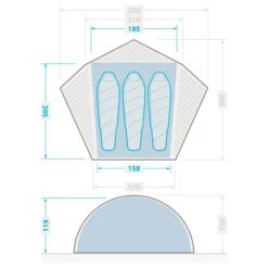 3 Man Dome Trekking Tent - MT900 19 3 Man Dome Trekking Tent - MT900 -Camping Promotion Shop kd820af0f861d344440f1cee721775940