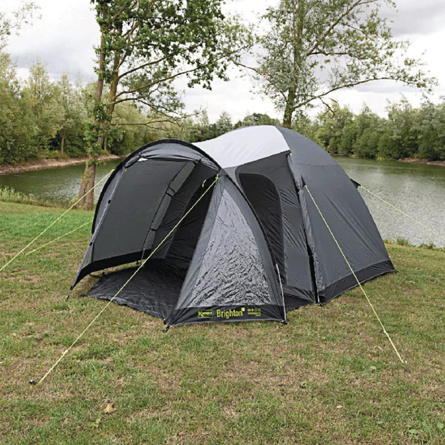 Kampa Brighton 3 Grey Poled Camping Tent 5 Kampa Brighton 3 Grey Poled Camping Tent - Image 3