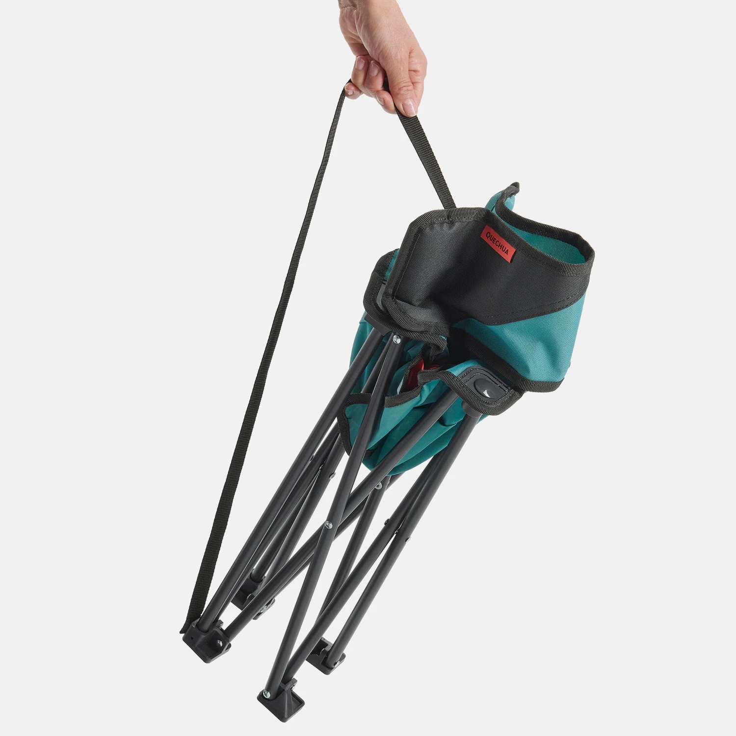 Quechua LOW FOLDING CAMPING CHAIR MH100 Blue 5 Quechua LOW FOLDING CAMPING CHAIR MH100 Blue - Image 3