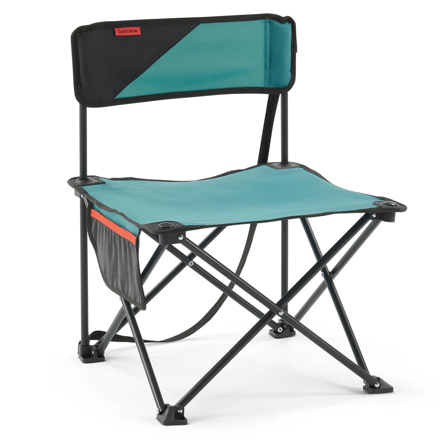 Quechua LOW FOLDING CAMPING CHAIR MH100 Blue 3 Quechua LOW FOLDING CAMPING CHAIR MH100 Blue