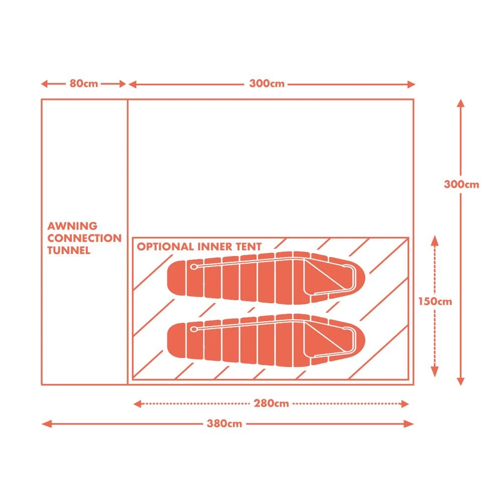 Kamper Compact Pole & Sleeve Driveaway Campervan Awning 9 Kamper Compact Pole & Sleeve Driveaway Campervan Awning - Image 7
